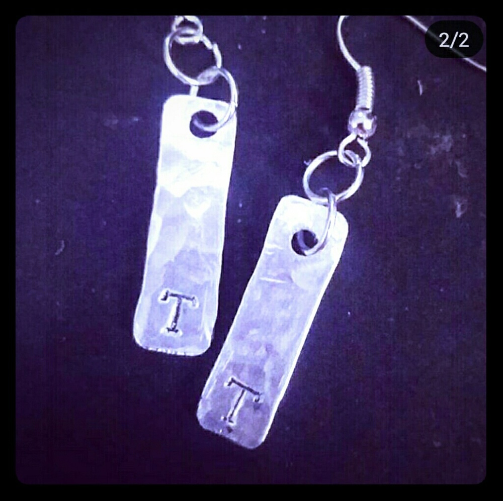 Handmade Monogramed Earrings